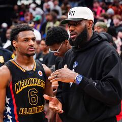 Los Lakers quieren reunir a LeBron James con su hijo Bronny