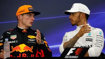 Verstappen y Hamilton.