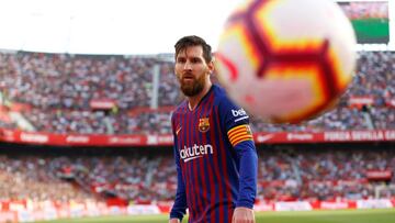 Messi, jugador del Barcelona.