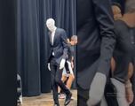 Victor Wembanyama apareció disfrazado de Slenderman por Halloween