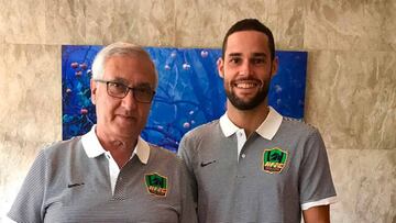 Gregorio Manzano y Mario Suárez, juntos en el Guizhou.