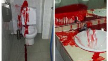 El vestuario visitante tras el Getafe-Barcelona.