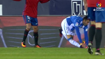 Dolorosa lesión de jugador de Leganés ante Osasuna