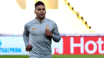 Falcao García durante un entrenamiento con Galatasaray.