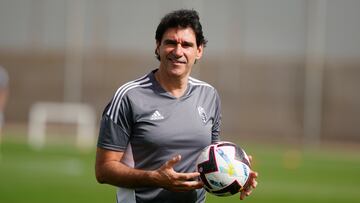 Aitor Karanka durante un entrenamiento.