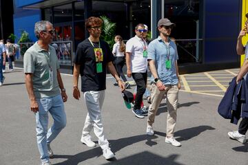 João Félix a su llegada al Circuito de Montmeló.