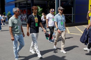 João Félix a su llegada al Circuito de Montmeló.