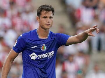 Latasa, durante un partido con el Getafe.