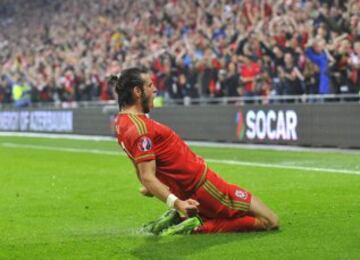 1-0. Gareth Bale celebró el primer tanto.