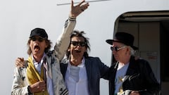 Members of the Rolling Stones arrive at Adolfo Suarez Madrid-Barajas Airport, in Madrid, Spain