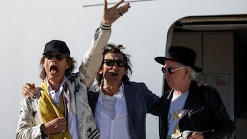 Members of the Rolling Stones arrive at Adolfo Suarez Madrid-Barajas Airport, in Madrid, Spain, May 26, 2022. REUTERS/Juan Medina