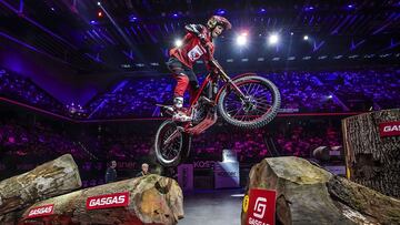 Jaime Busto, con la GasGas en el X-Trial de Madrid.