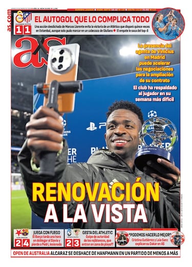 Las portadas de AS de enero