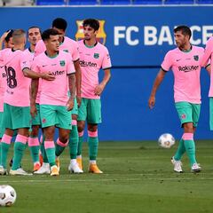 1x1 Barcelona: Trincao maravilla, Messi resuelve y Griezmann desespera