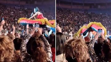 La aparatosa caída viral de Lorena Castell en su espectáculo: “Se ha matado”