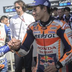Márquez: "El tener a Rossi delante me iba animando"