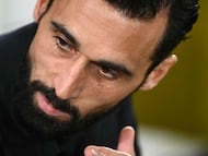 Real Madrid's Spanish coach Alvaro Arbeloa gestures during the Spanish league football match between Villarreal CF and Real Madrid CF at La Ceramica Stadium in Vila-Real on January 24, 2026. (Photo by JOSE JORDAN / AFP)