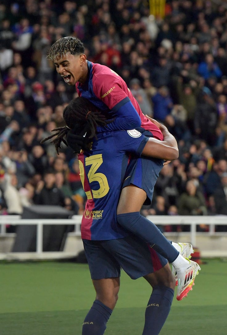 Lamine Yamal protagonista del partido de Copa - AS.com