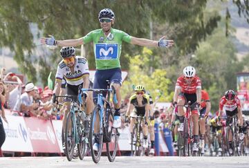 Valverde ganó a Sagan al sprint.

