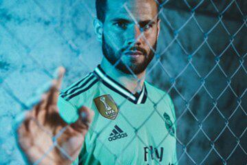 The club have presented their third strip along with Adidas, which has been inspired by innovation and technology behind the new Santiago Bernabéu with an intense green colour.