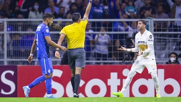 during the game Cruz Azul (MEX) vs Pumas UNAM (MEX), corresponding to Semifinals of second leg match of the 2022 Scotiabank Concacaf Champions League, at Azteca Stadium, on April 12, 2022.

&lt;br&gt;&lt;br&gt;

durante el partido Cruz Azul (MEX) vs Pumas UNAM (MEX), correspondiente al partido de Vuelta de Semifinales de la Liga de Campeones Scotiabank Concacaf 2022, en el Estadio Azteca, el 12 de Abril de 2022.