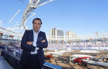 Quico Catalán, én las obras que se están realizando en el Ciutat.