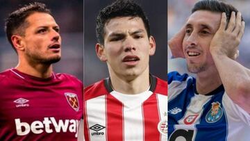 Chicharito, Hirving Lozano, H&eacute;ctor Herrera.