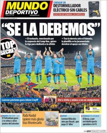 Portadas de la prensa mundial