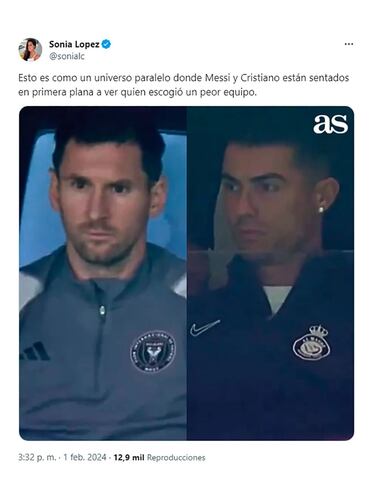 Los memes se ceban con Messi tras la goleada del Al-Nassr