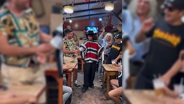 Tiktoker alemán llega a la Piojera en Santiago y sorprende a todos al bailar una cueca: “Chico chileno, hueon”