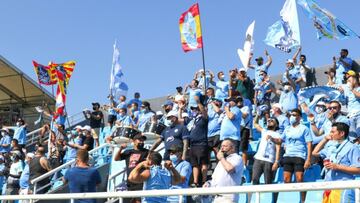 Integrantes de la Peña Corsarios, desde donde pudo venir el problema, en un partido.