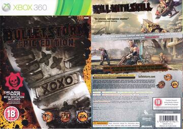 bulletstorm epic edition xbox 360 portada box art