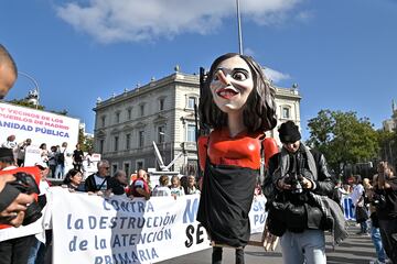 Manifestación por la sanidad pública en Madrid a 13 de Noviembre de 2022 en Madrid (España).
