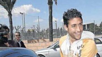 <b>FELIZ. </b>Pallardó firmó ayer en Getafe por cinco temporadas y ya es jugador azulón.