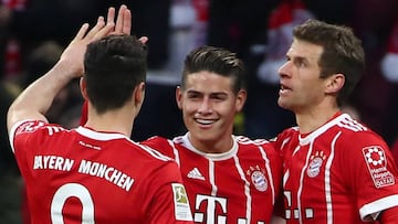 James participa con gol en el show de Bayern ante Dortmund