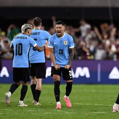 Formación posible de Uruguay ante Colombia en la Copa América 2024