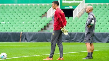 Plamen Andreev y José Alberto, del Racing.