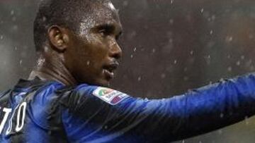 <b>SIETE.</b> Samuel Eto'o lleva ya siete goles en la Liga italiana.