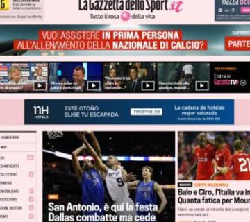 Portadas de la prensa extranjera