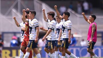 Rodrigo Lopez of Pumas during the 1st round match between Pumas UNAM and Leon as part of the Torneo Apertura 2024 Liga MX at Olimpico Universitario Stadium on July 07, 2024 in Mexico City, Mexico.