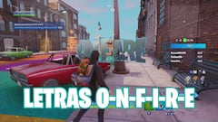 Desafío de Fortnite: ¿Dónde están las letras ONFIRE?