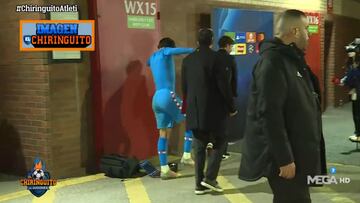 El traspié de João con el equipo de un periodista en la zona mixta