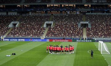 Real Madrid go through their paces ahead of CSKA task