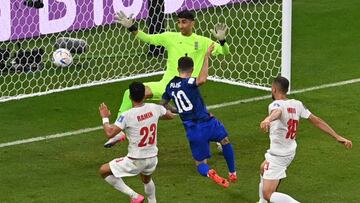 Pulisic marca el gol d Estados Unidos a Irán.