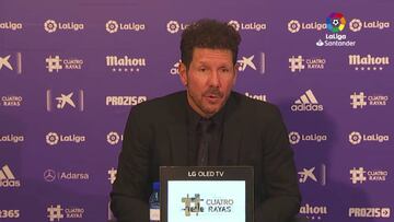 Simeone: "Hab¨ªa campos donde no hab¨ªa penaltis antes del VAR"