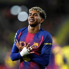 Así festejó Lamine Yamal sus nuevas placas de YouTube