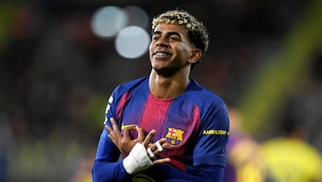 Así festejó Lamine Yamal sus nuevas placas de YouTube