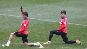 Óliver y Vietto, en el Cerro.