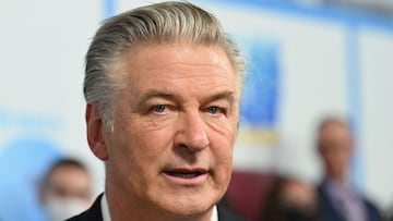 (FILES) In this file photo taken on June 22, 2021 US actor Alec Baldwin attends DreamWorks Animation's "The Boss Baby: Family Business" premiere at SVA Theatre in New York City. - A woman has died after being shot during the filming of a mo