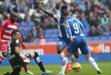 Caicedo marca el 1-0.